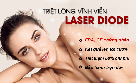 Triệt lông an toàn hiệu quả với công nghệ Diode Laser 
