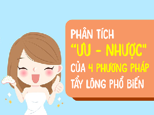 Ưu nhược điểm của các phương pháp triệt lông